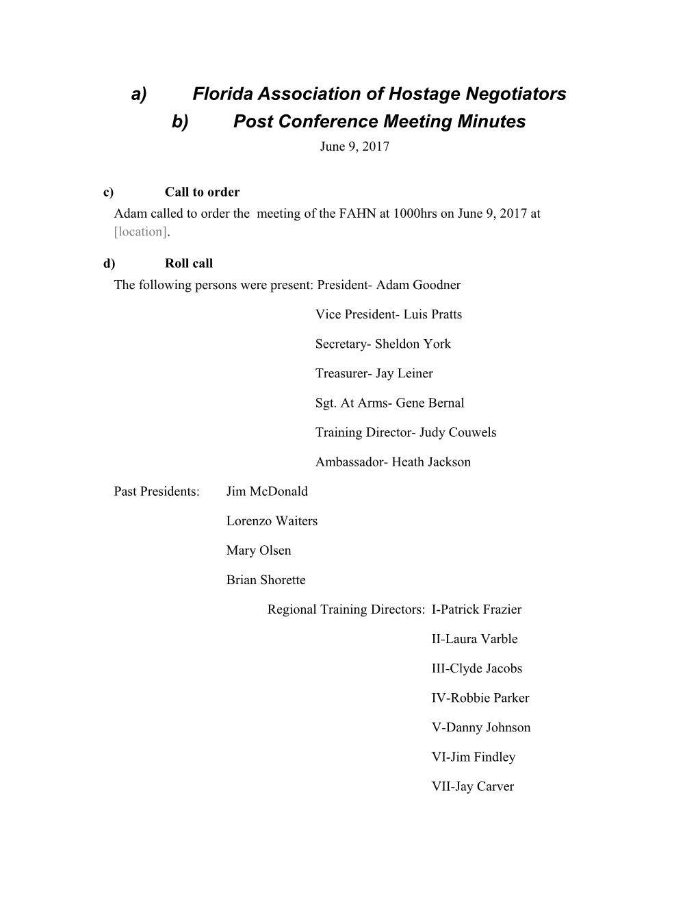 Formal Meeting Minutes s10