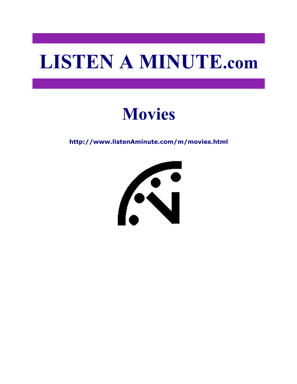 Listen a Minute.Com - ESL Listening - Movies