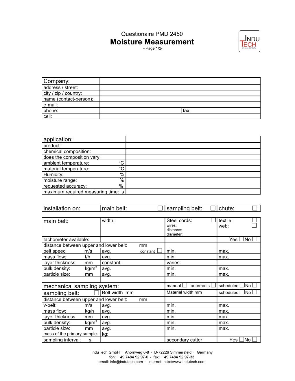 OXEA Online X-Ray Elemental Analyser