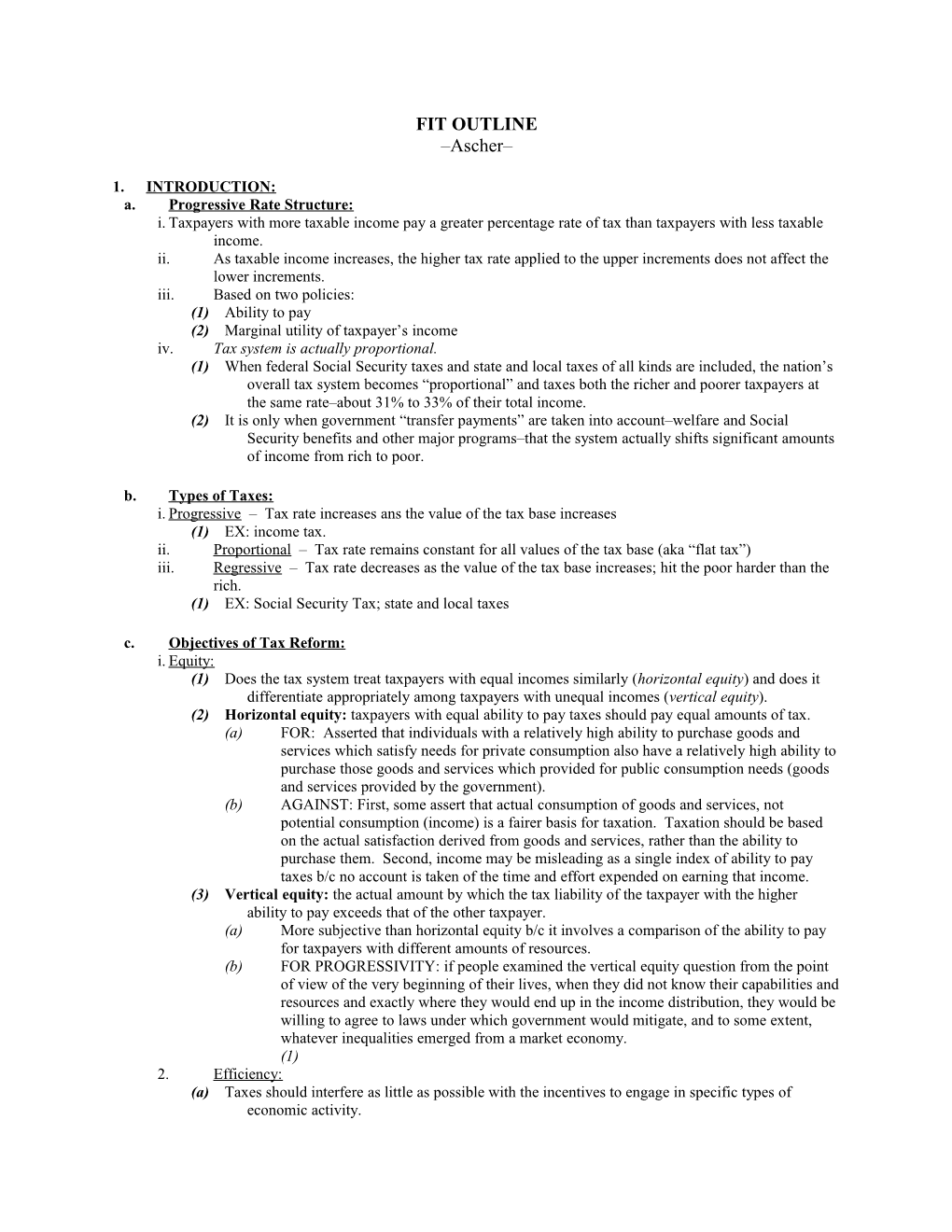 A. Progressive Rate Structure