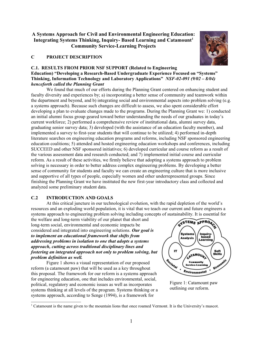 A Systems Approach for Civil and Environmental Engineering Education: Integrating Systems