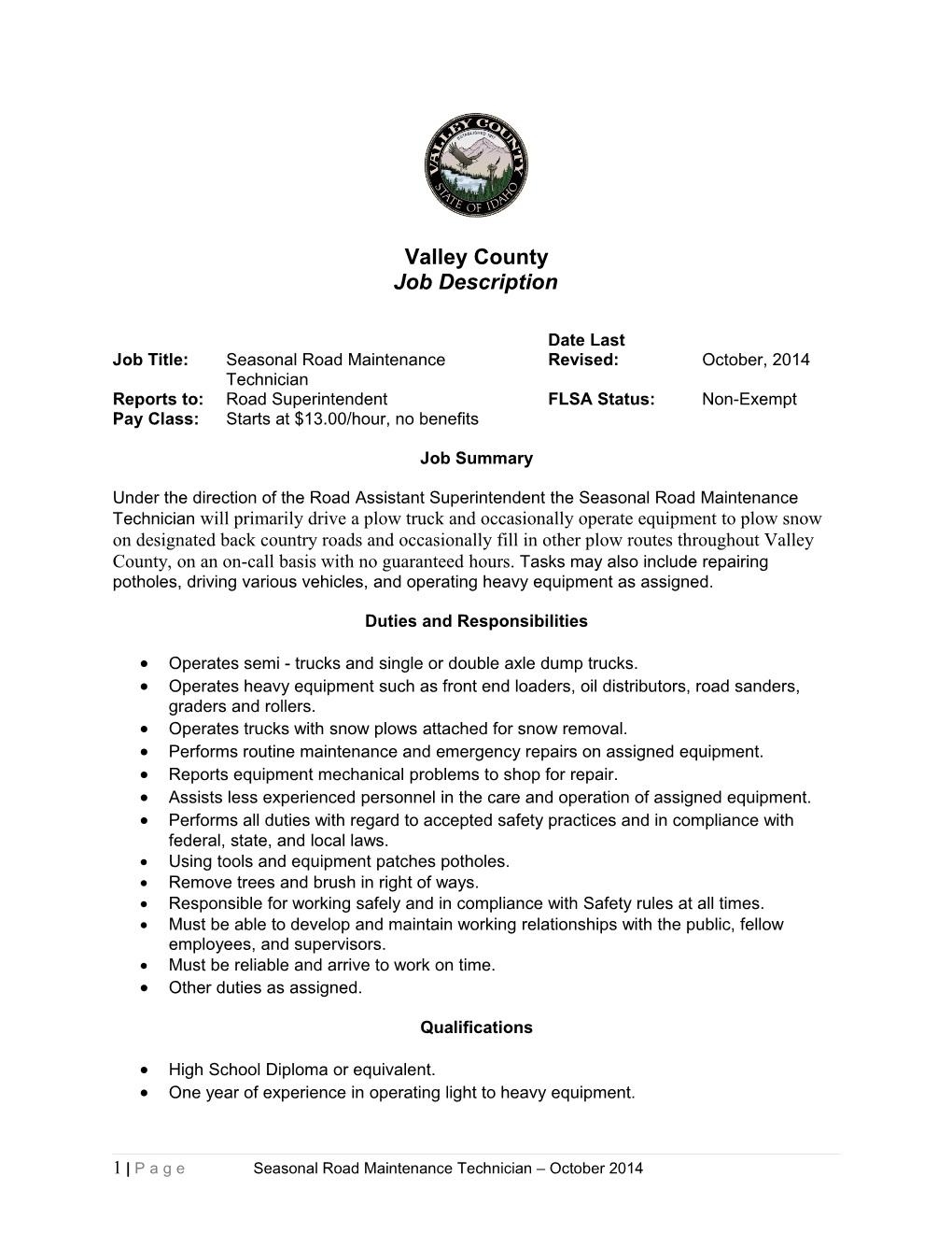 GWM/GCCC Job Description