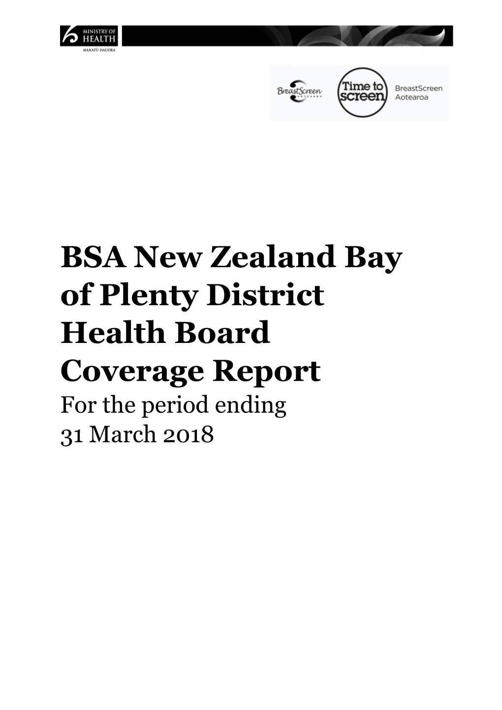 Bsanew Zealand Bay of Plenty District Health Boardcoverage Report