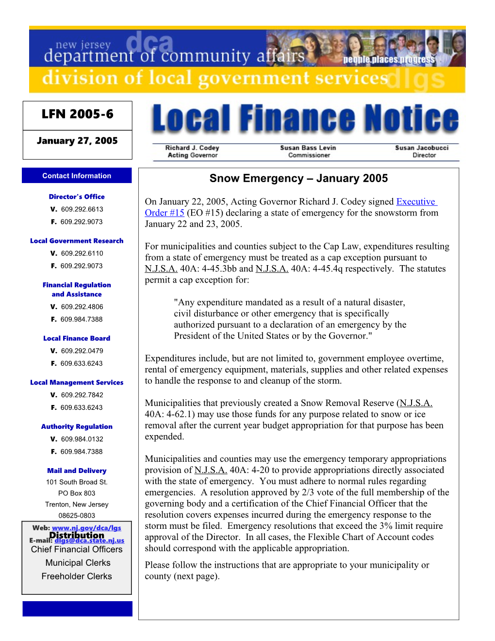 Local Finance Notice 2005-6January 27, 2005Page 1