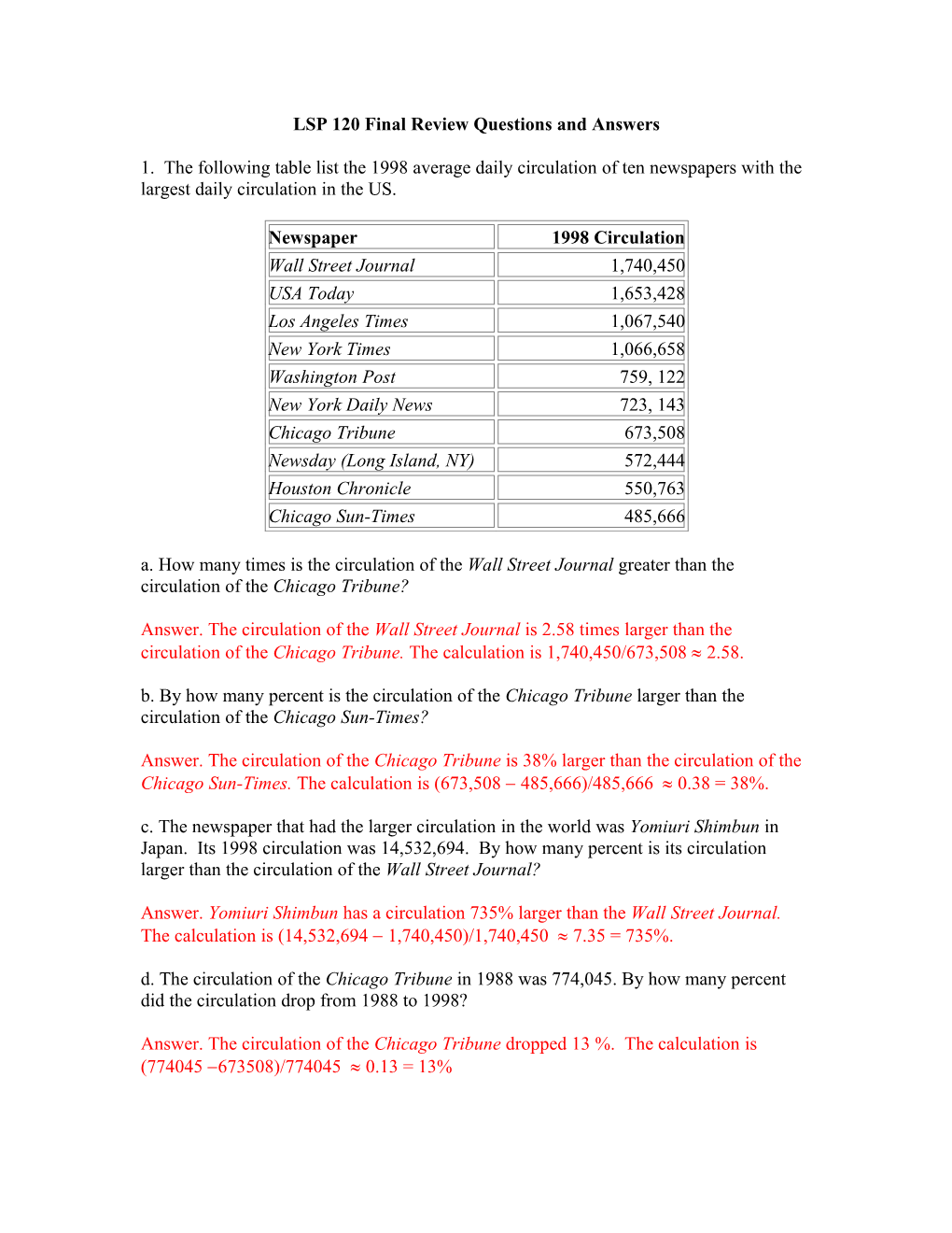 LSP 120 Final Review