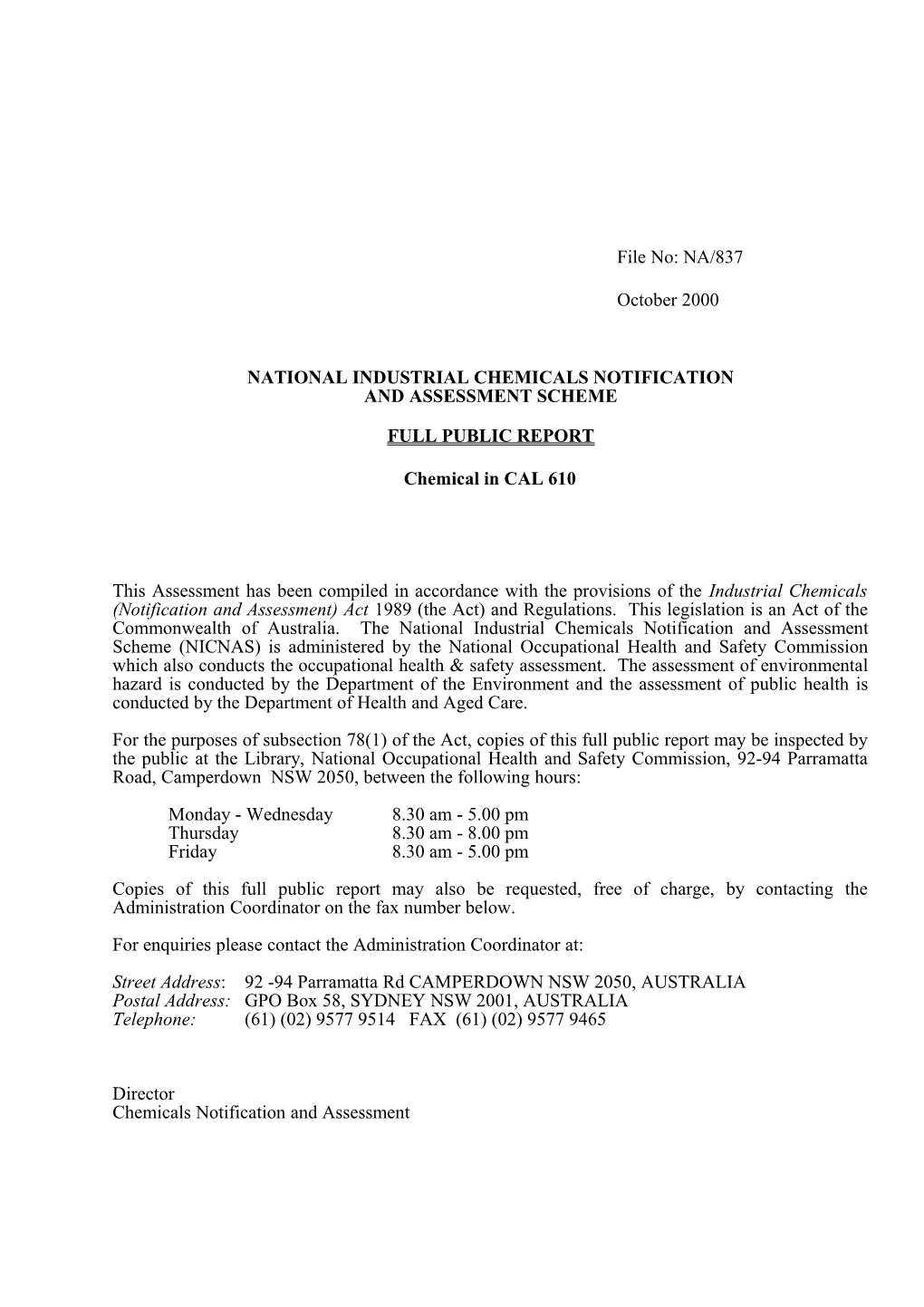National Industrial Chemicals Notification s3