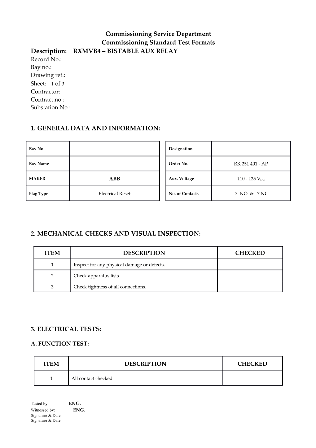 1. General Data and Information