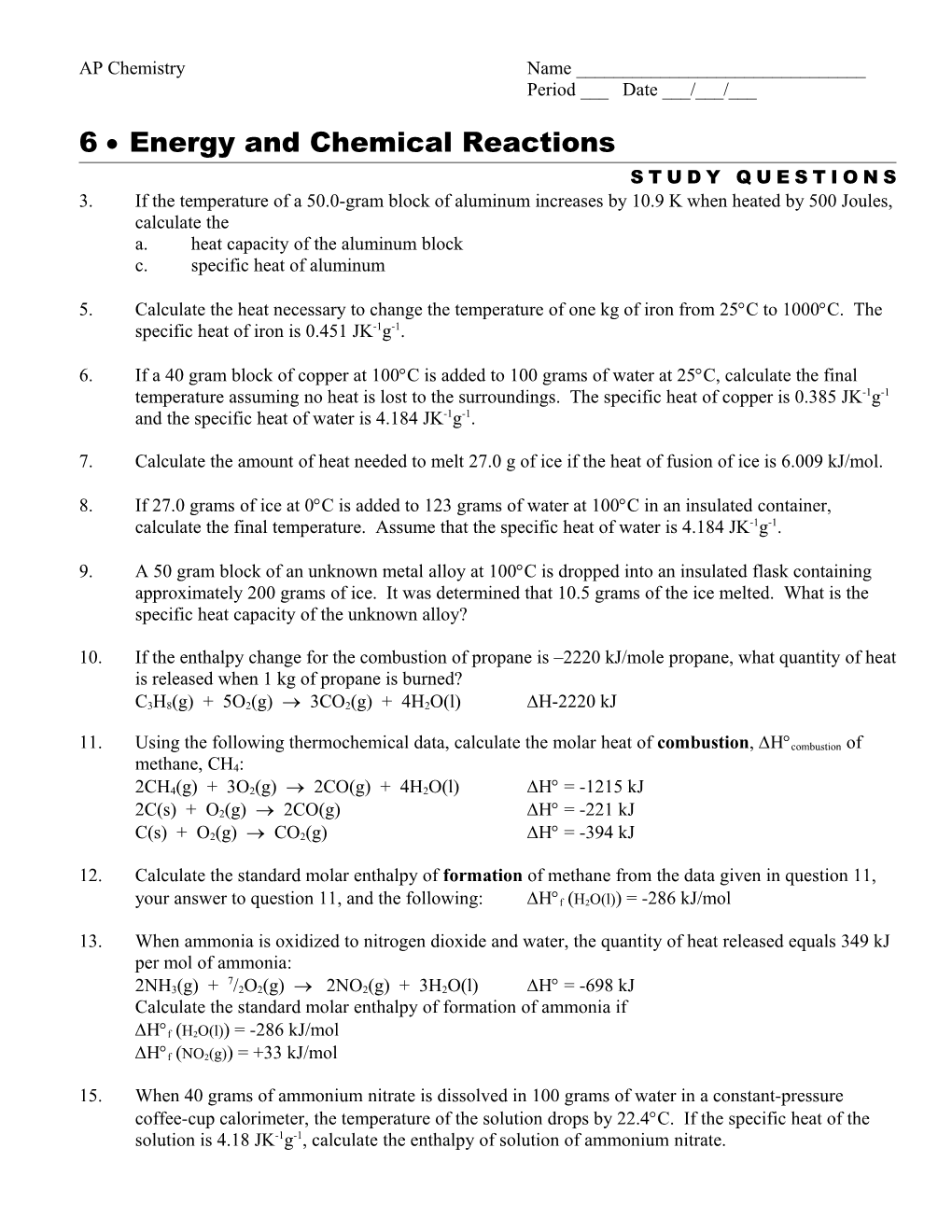 South Pasadena AP Chemistry s2