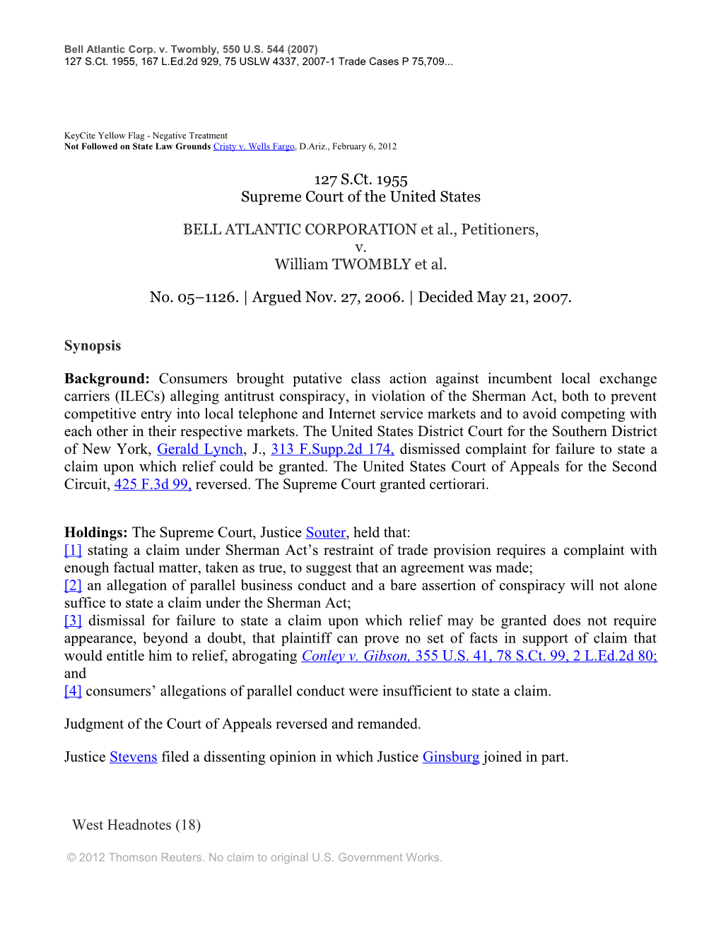 Not Followed on State Law Grounds Cristy V. Wells Fargo, D.Ariz., February 6, 2012