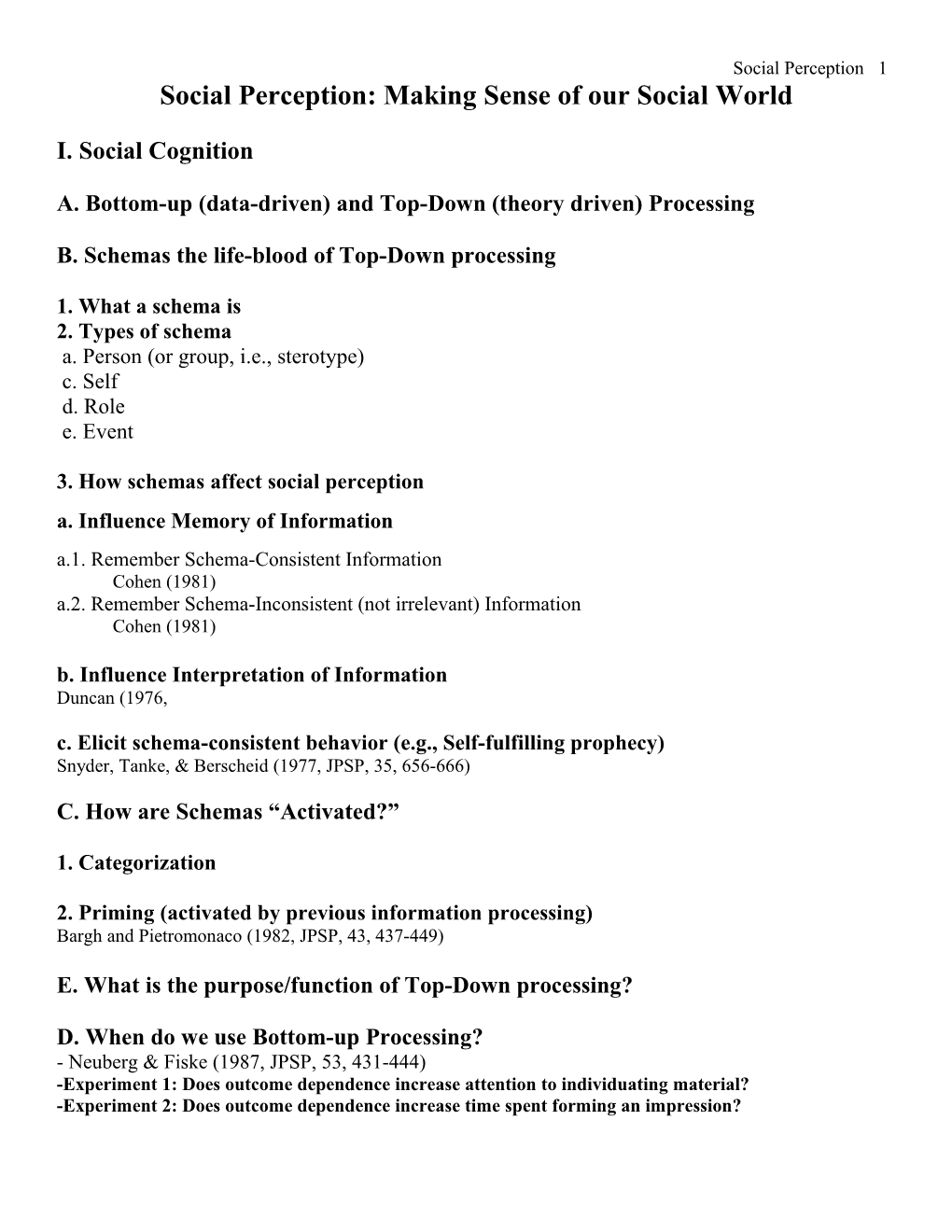 Social Perception: Making Sense of Our Social World s1