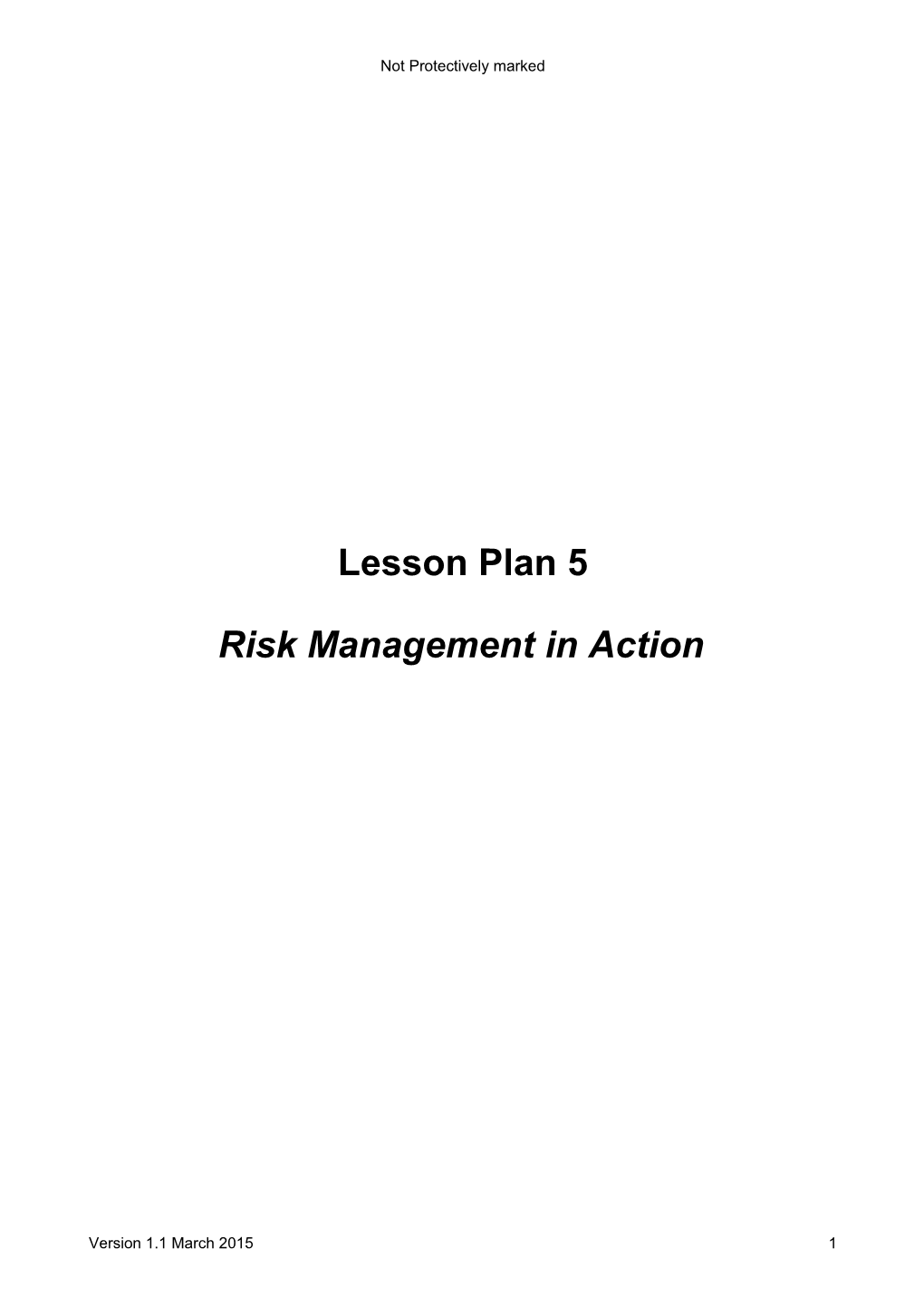 Lesson Plan 5 Trainers Notes