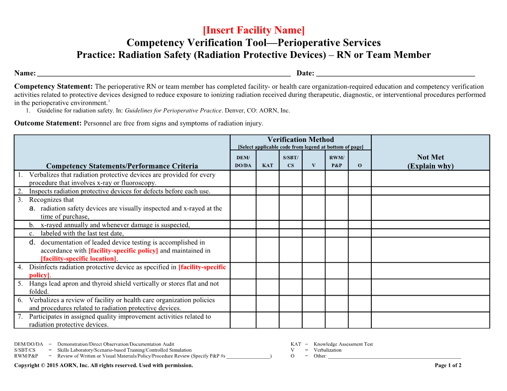 Competencies Radiation Safety Devices(3)