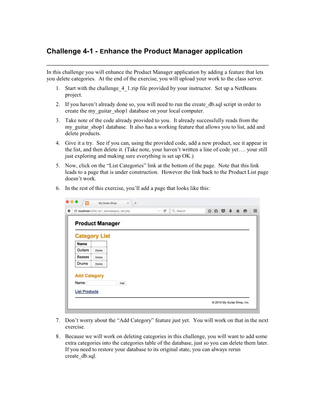 Challenge 4-1 - Enhance the Product Manager Application