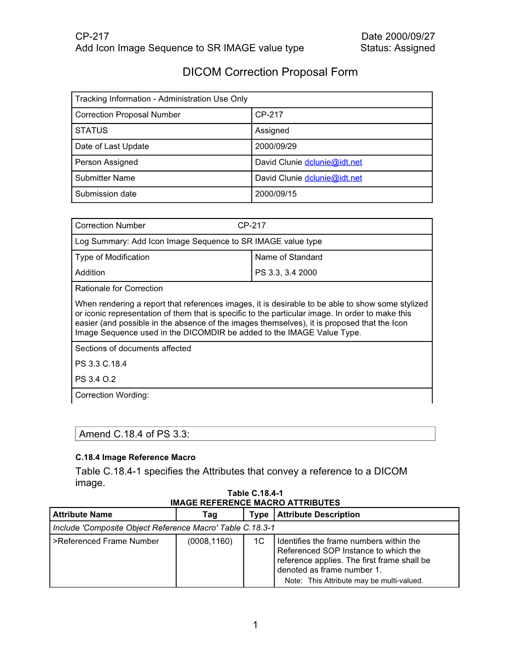 DICOM Correction Proposal Form s3