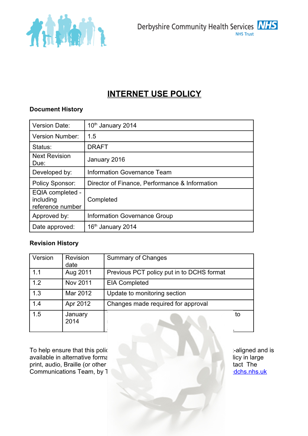 Internet Use Policy