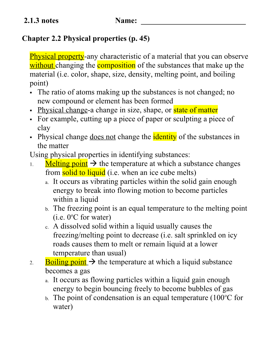 Chapter 2.2 Physical Properties (P. 45)