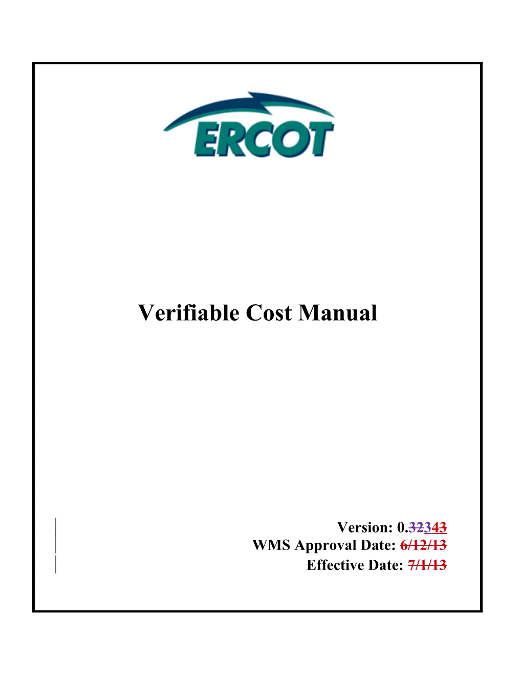 ERCOT's Verifiable Cost Manual s1