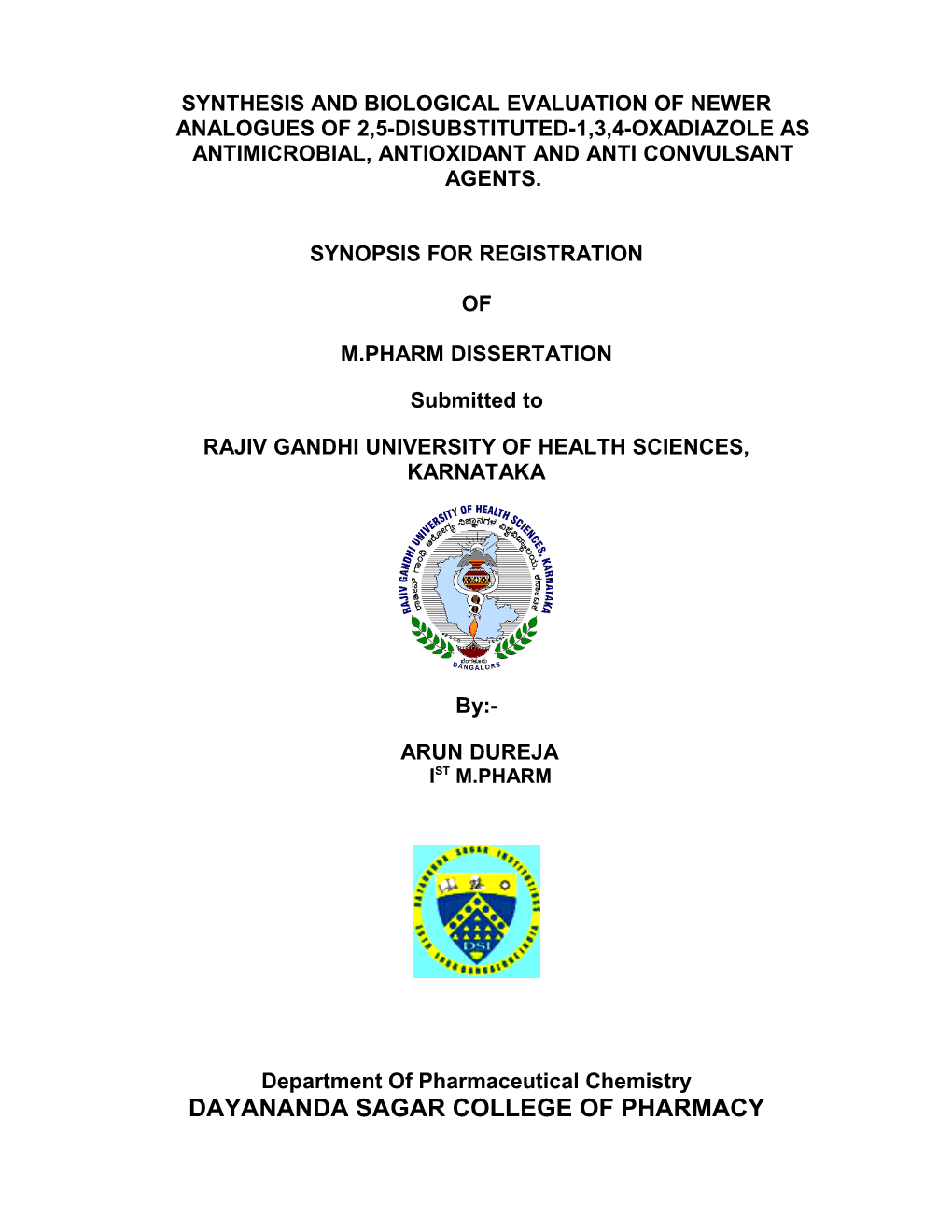 Rajiv Gandhi University of Health Sciences, Karnataka s41