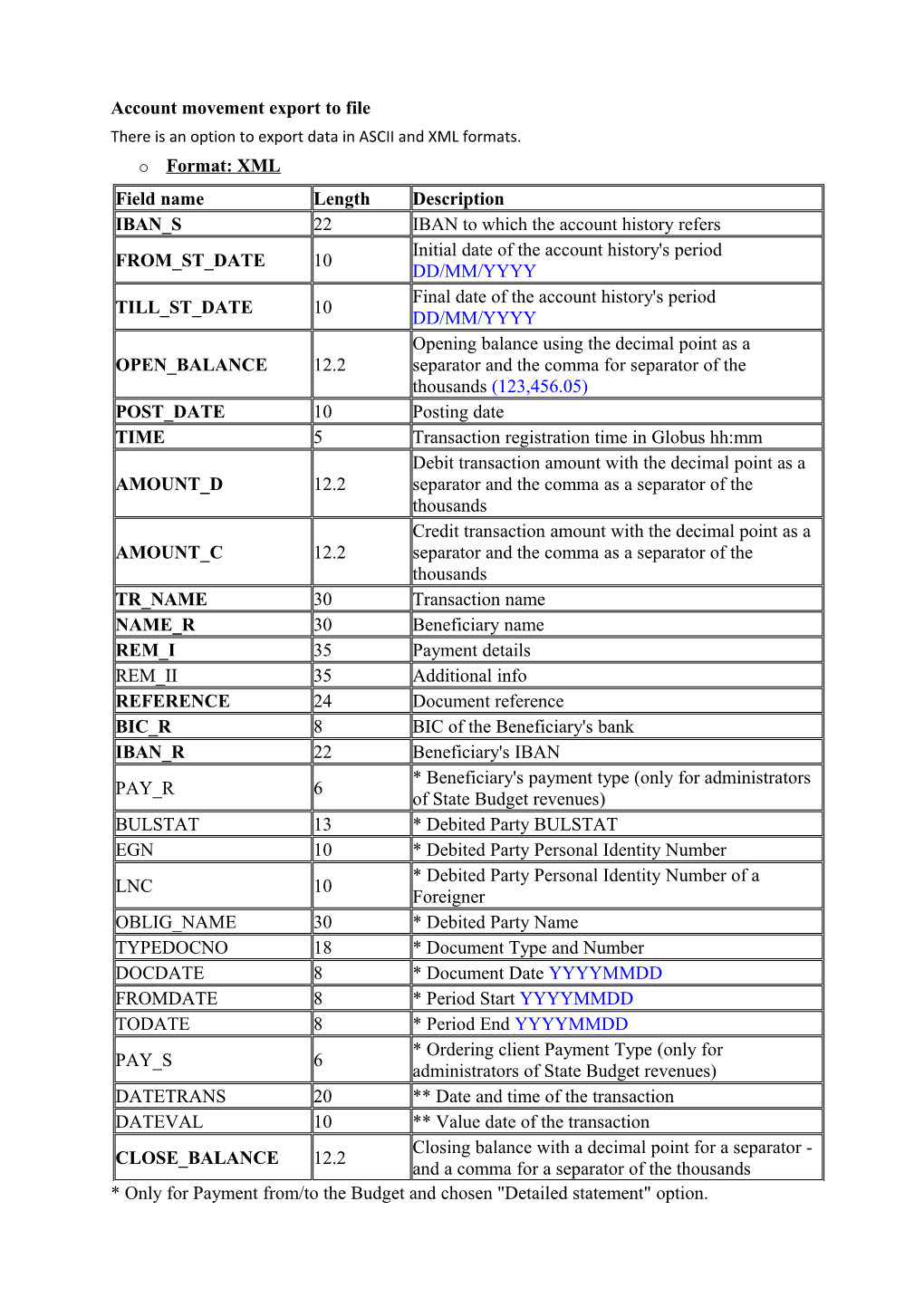 Accountmovementexport to File