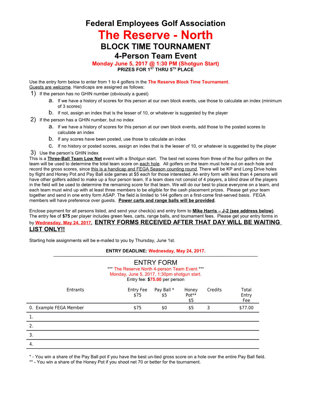 Block Time Entry Form