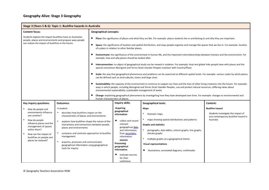 Geography Alive: Stage 3Geography