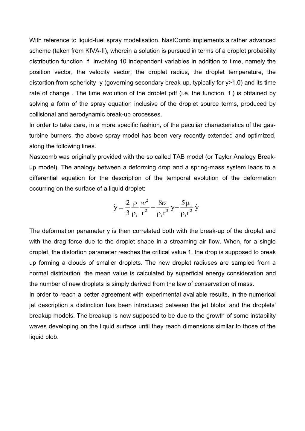 Kelvin-Helmholtz Model (KH)