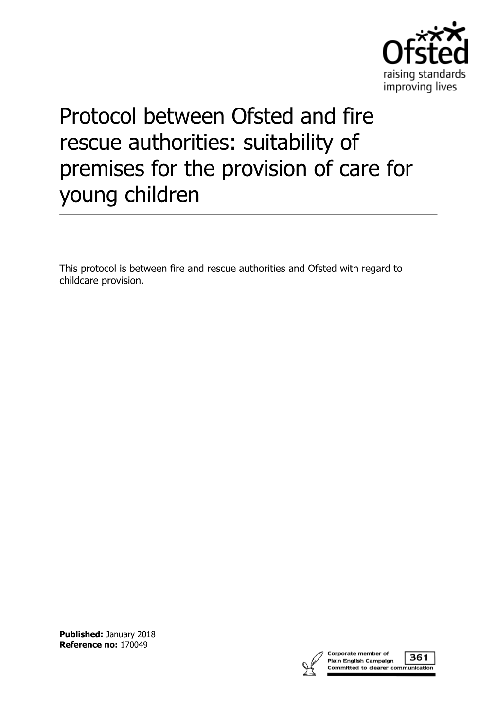 Ofsted Publication Template