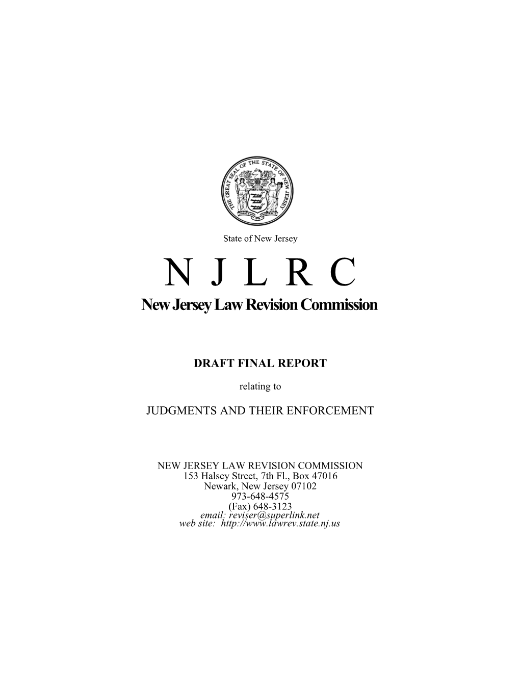 New Jersey Law Revision Commission s10