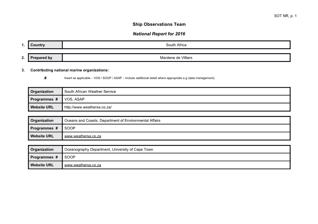 National Report from (Country) s3