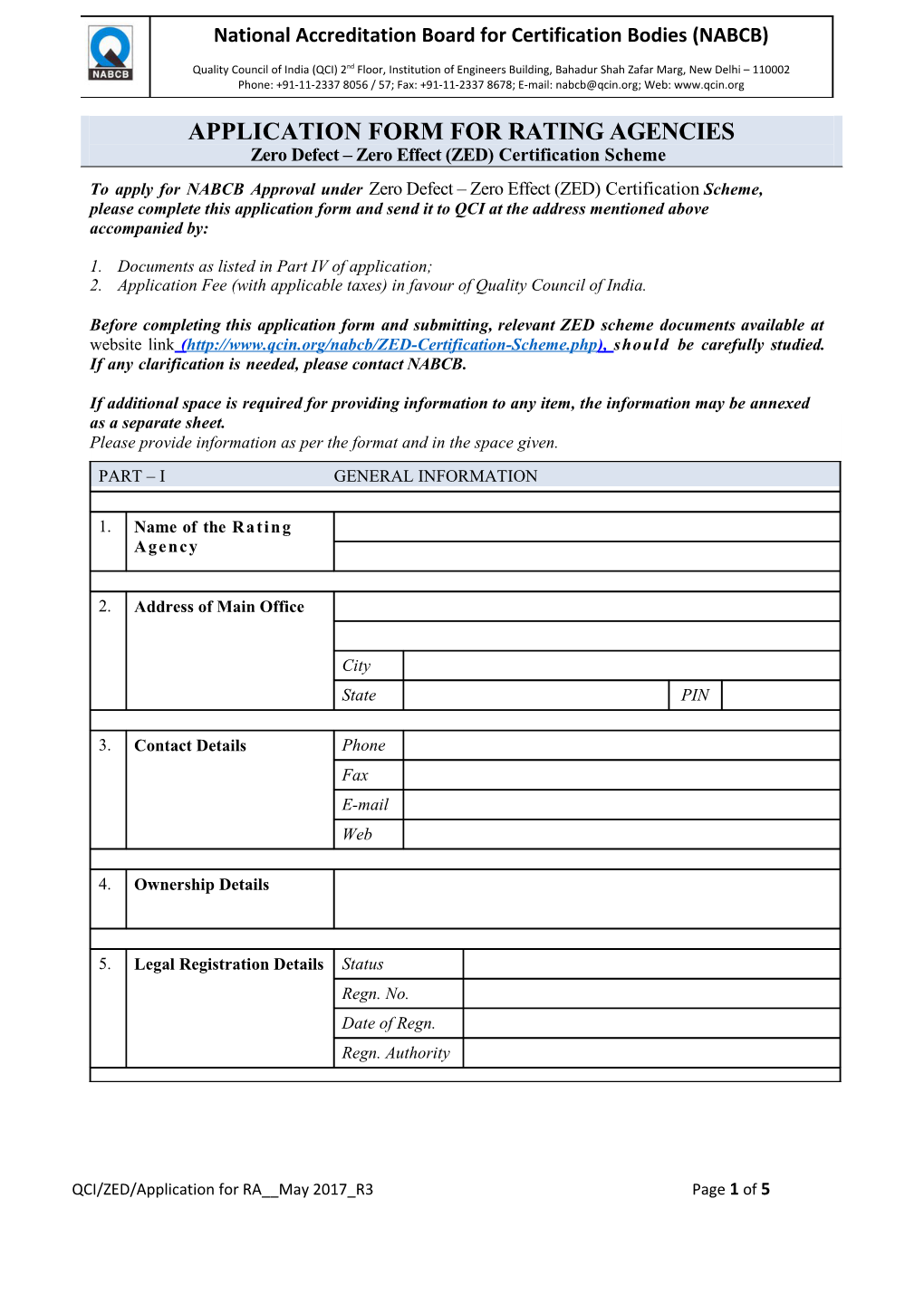 Applicationformforrating Agencies