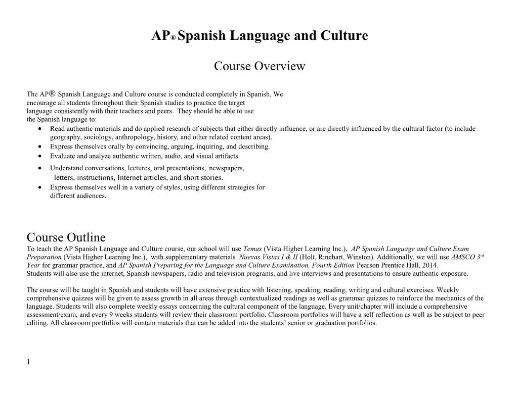 AP Spanish Language s5