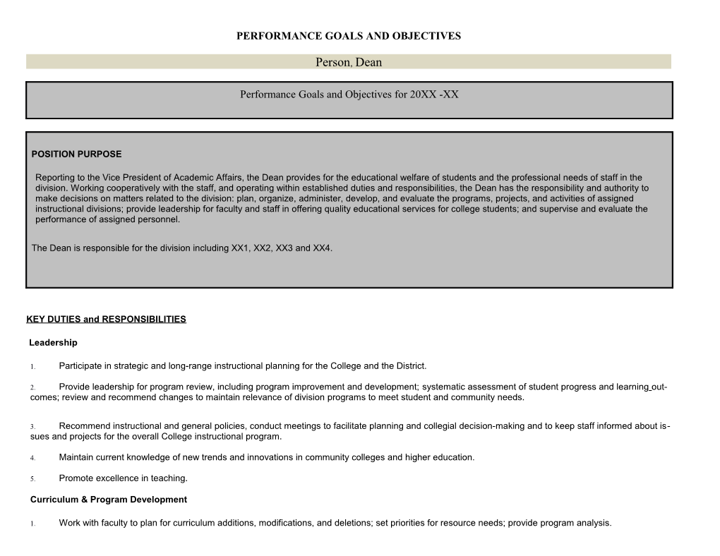 Appendix G - Goals Objectives Review and Performance Checklist 4.2.15