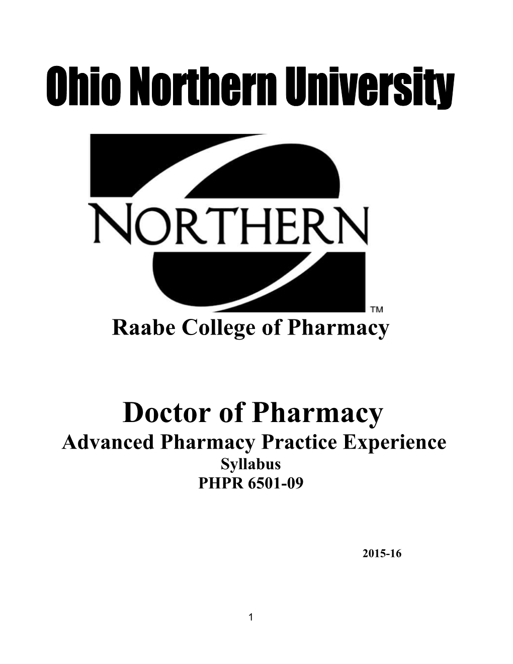 Raabe College of Pharmacy