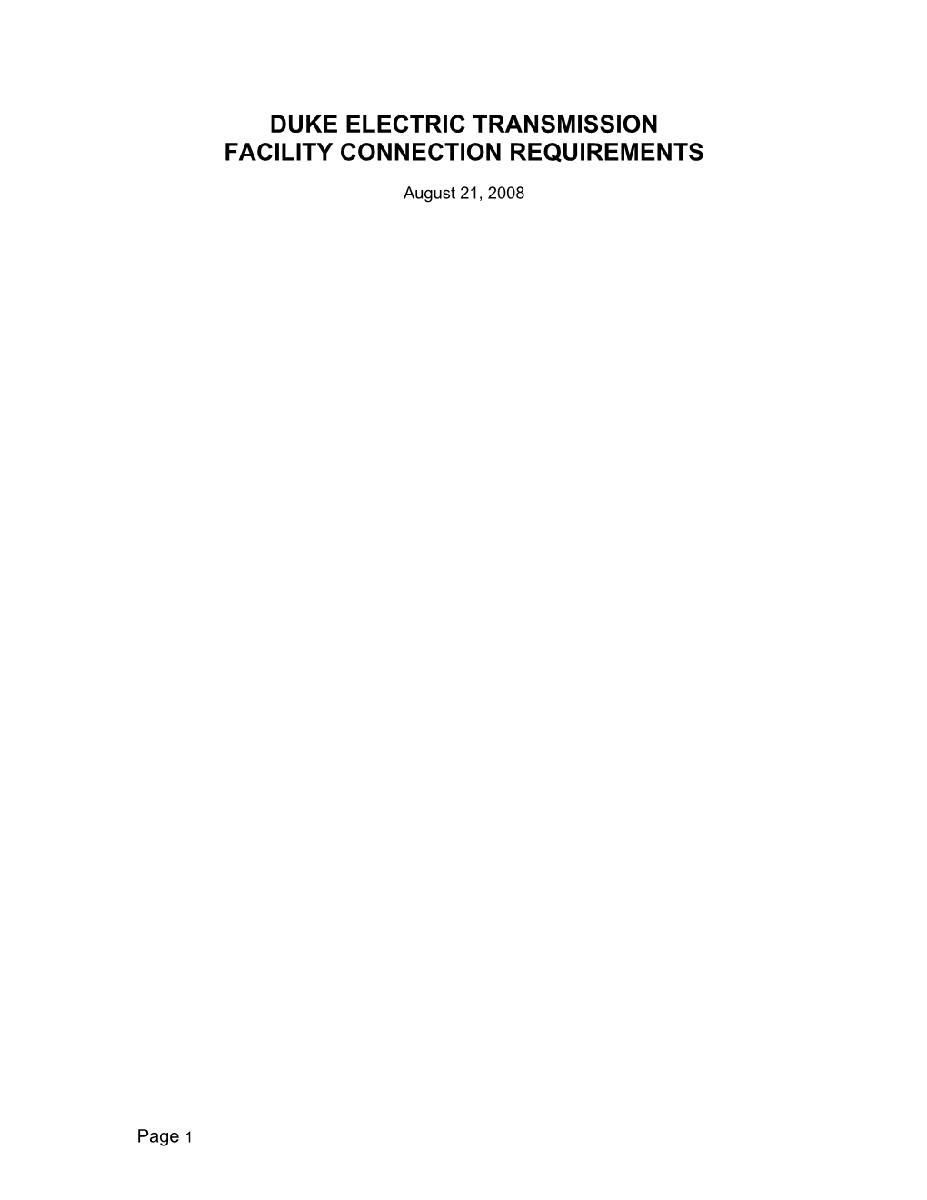 Iii. Facility Connection Requirements Load Deliveries 9