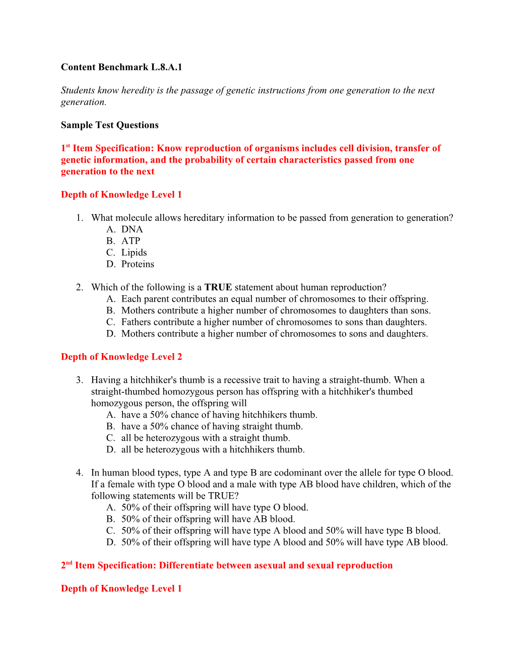 Content Benchmark L.8.A.1