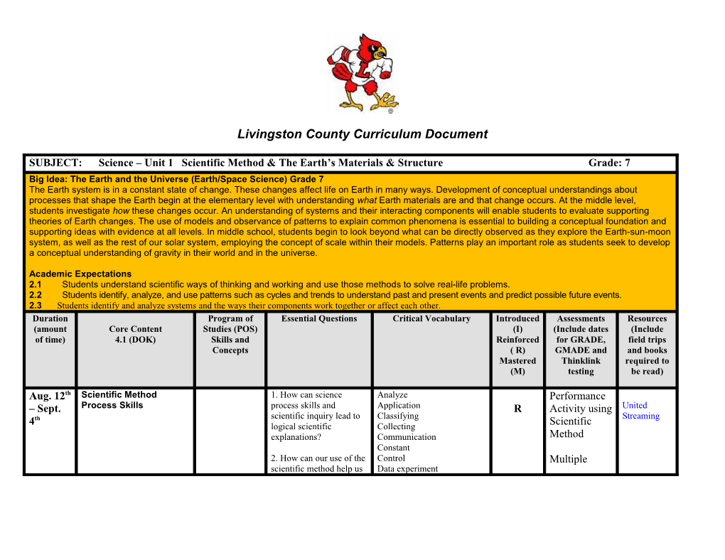 Livingstoncounty Curriculum Document