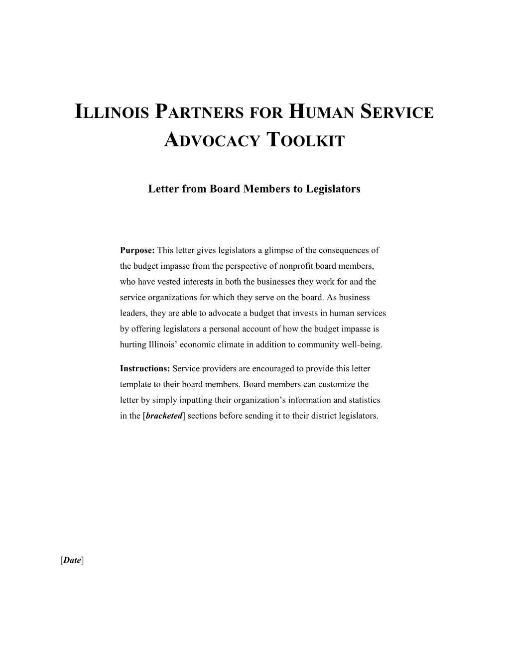 Illinois Partners for Human Service