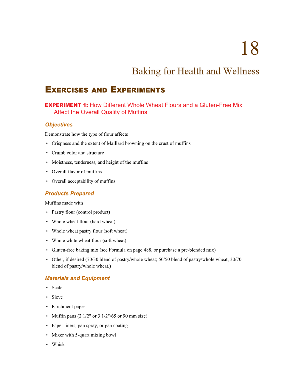 Baking for Health and Wellness