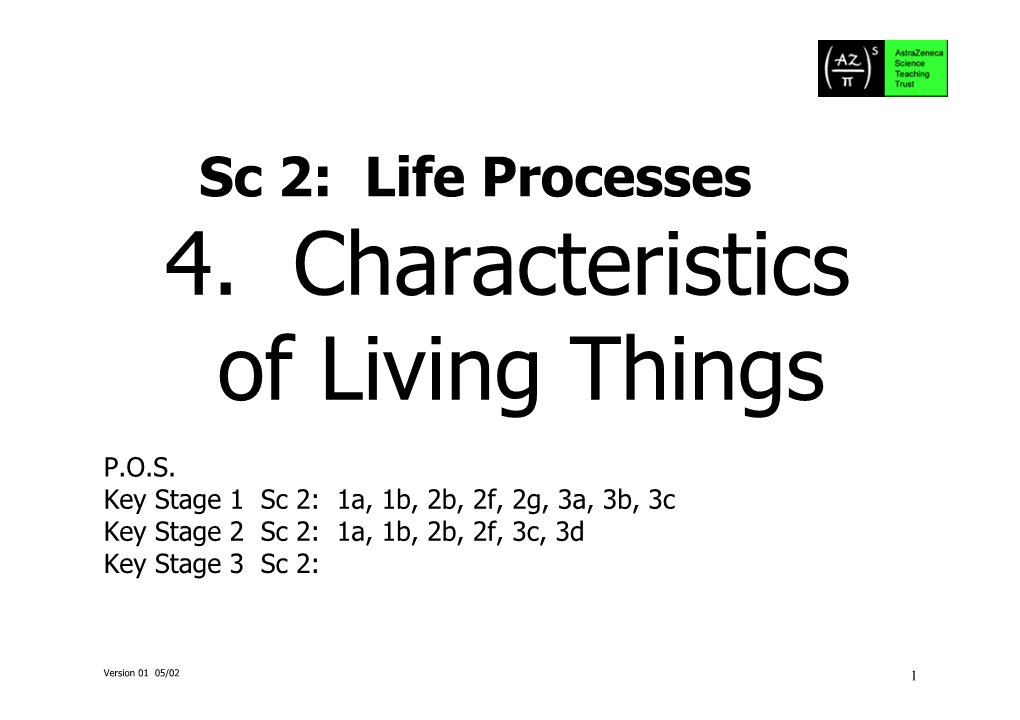 Sc 2: Life Processes