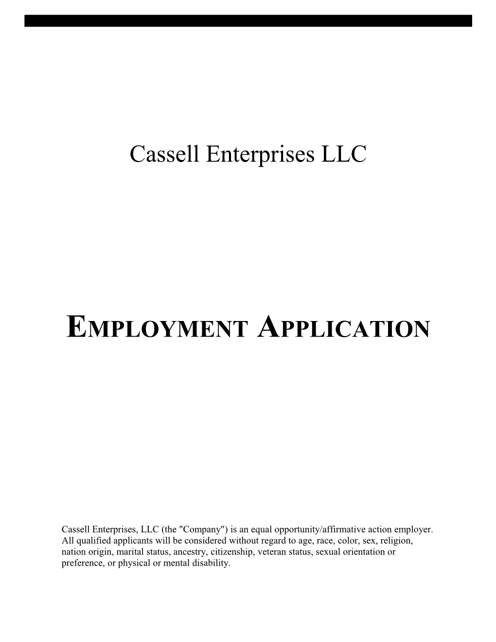 Cassell Enterprises LLC