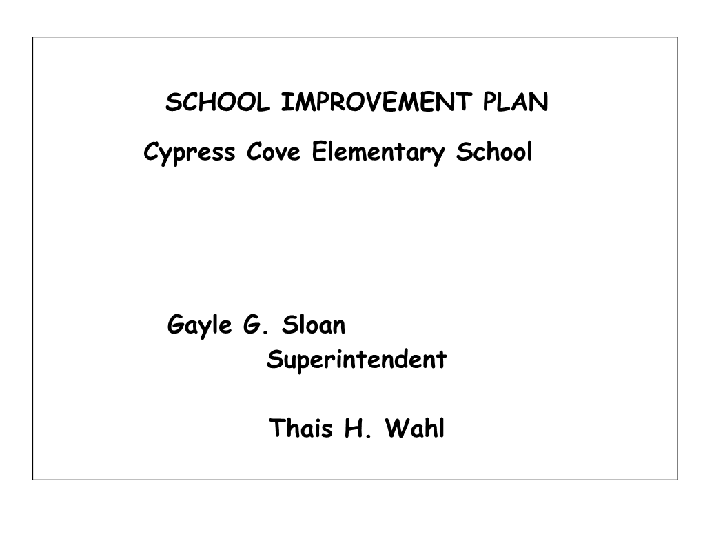 WHOLE SCHOOL SPS: CRT Trend Data