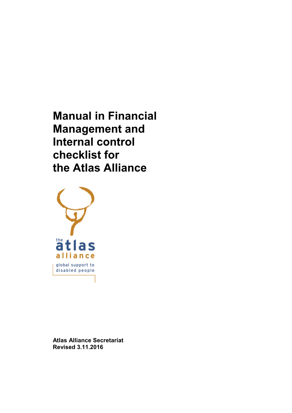 Manual in Project / Programme Management for the Atlas Alliance