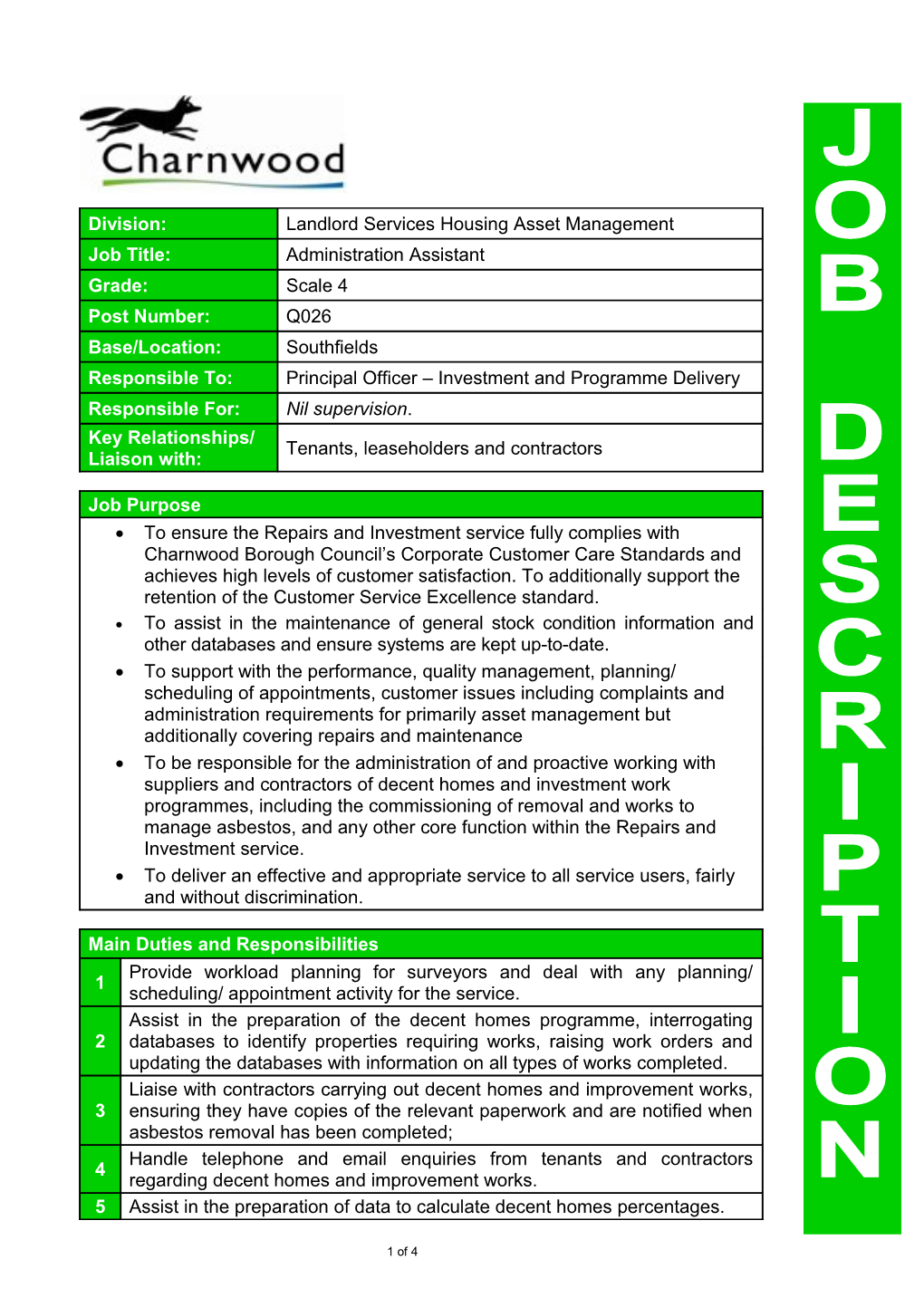 Job Description Template s5