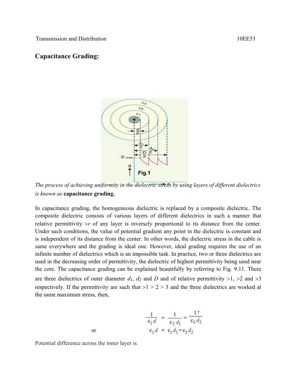 Capacitance Grading