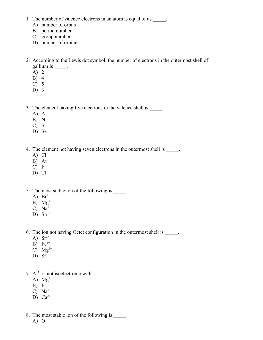 Chapter 9 Chemical Bonding I: Basic Concepts