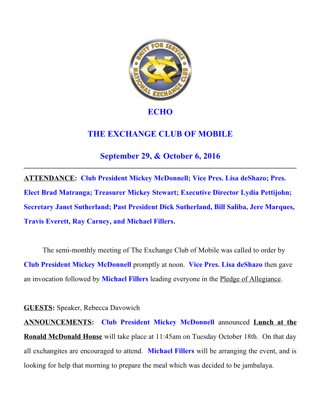 The Exchange Club of Mobile