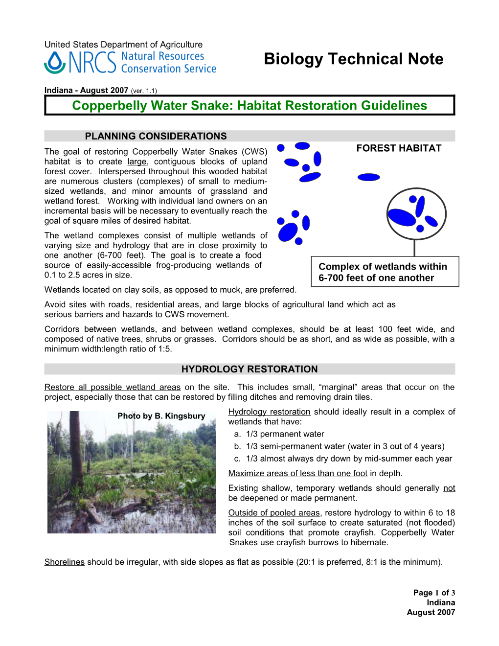 Using Micro and Macrotopography in Wetland Restoration