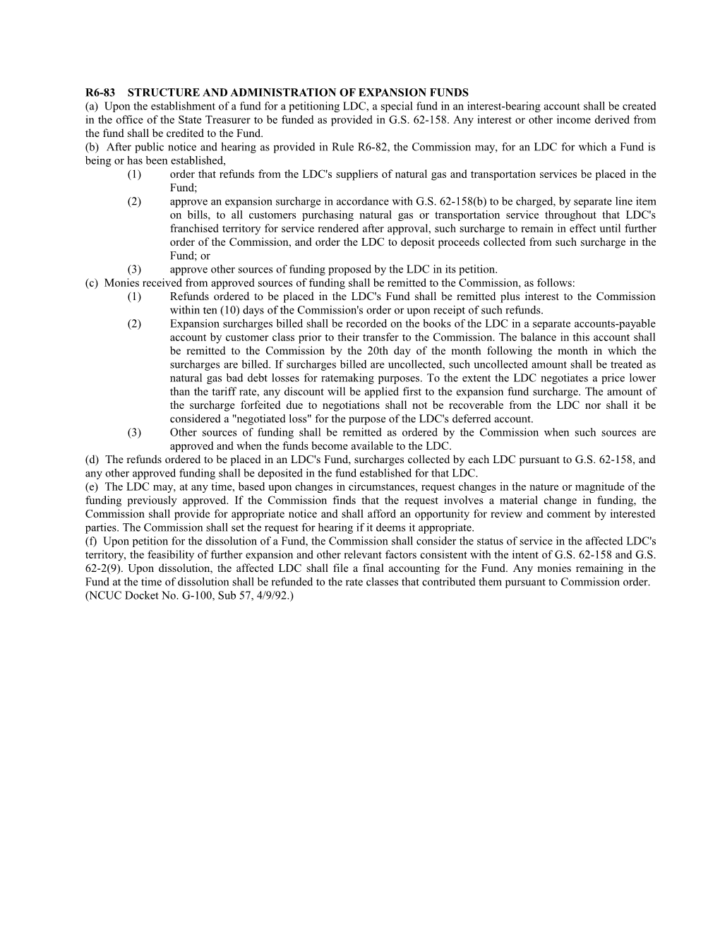 R6-83Structure and Administration of Expansion Funds