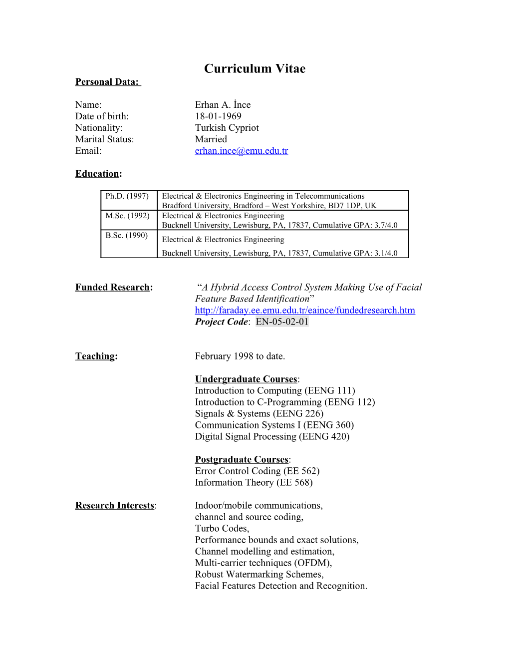 Curriculum Vitae s338