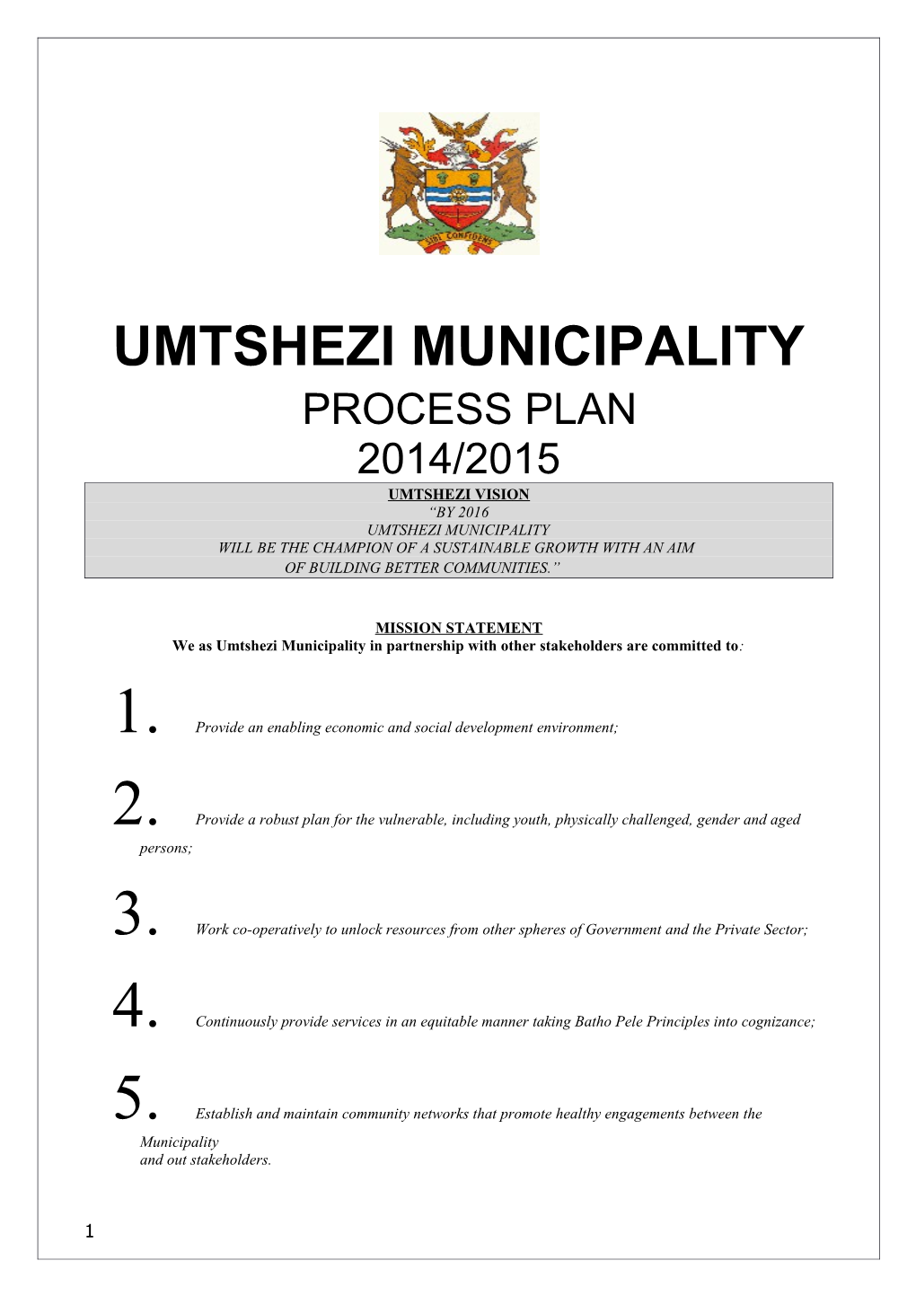 Umtshezi Municipality